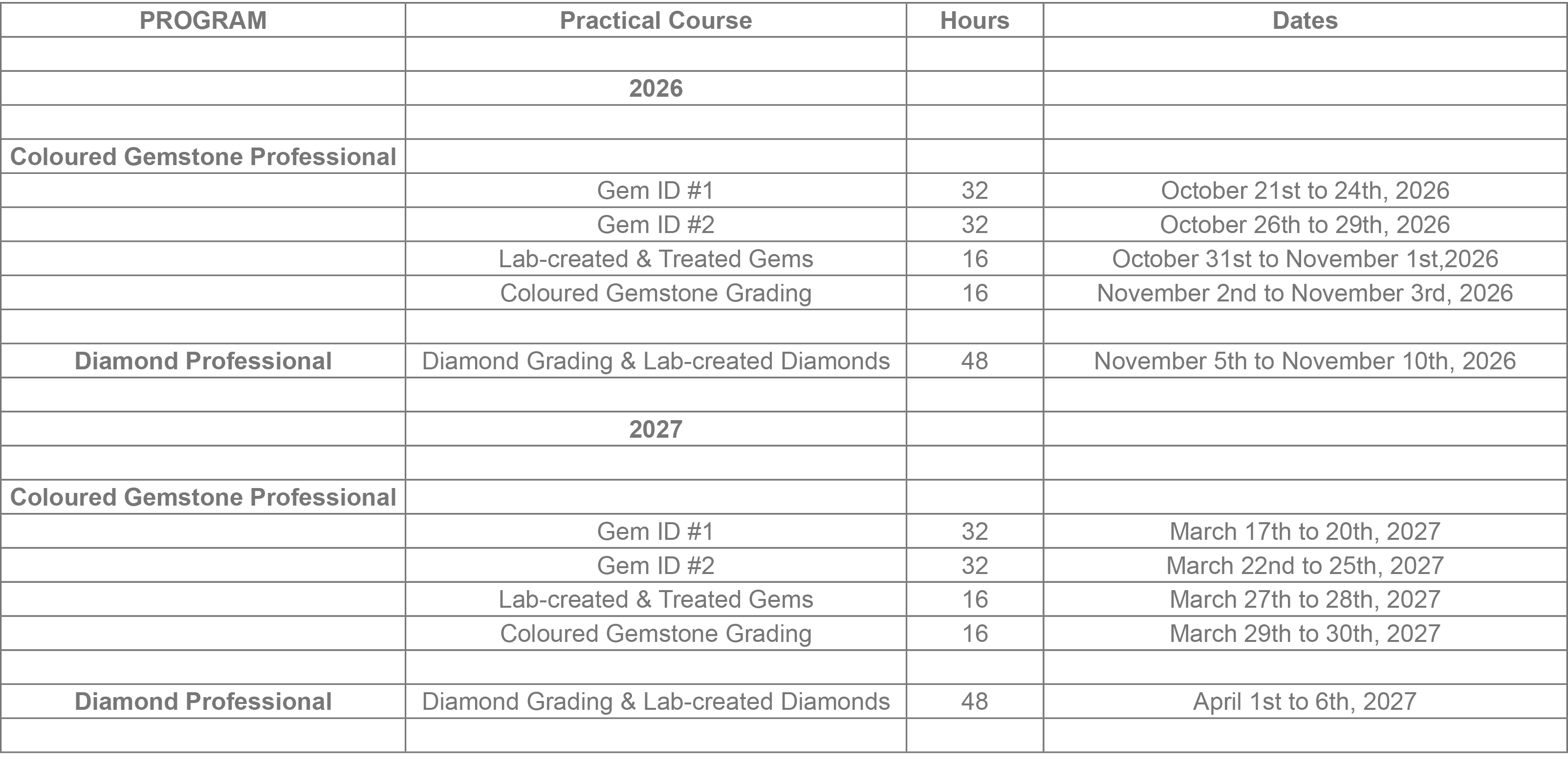 Coaching Calendar